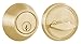 Weslock 271 Single Cylinder Deadbolt from the Reliant Collection, Polished Brass