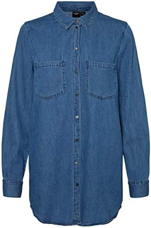 Vero Moda Women's Vmmila Ls Long Shirt 