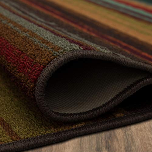 Mohawk Home Avenue Stripe Area Rug (2' X 8') #TOP24