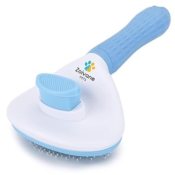 ZOIVANE Self Cleaning Dog Comb (Pack Of 1) | Pet Grooming Brush | Dogs and Cats Accessories | Suitable For Pets With Long/Short Hair | Labrador, Shih tzu, German Shepherd, Golden Retriever (Model 03)