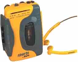 GPX C3202D Water Resistant AM/FM Portable Cassette Stereo