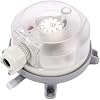 Air Differential Pressure Switch, 20-500Pa Adjustable Air Differential Pressure Switch Wind Gauge Sensor With Overheating Frost for PROTECTION40-400PA