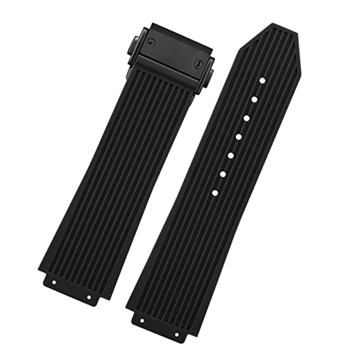 Bracelet caoutchouc pour Hublot Bang bleu blanc idéal pour le sport et l'été