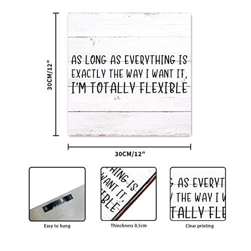 Letrero de madera con frase de humor para colgar en la entrada de casa 3