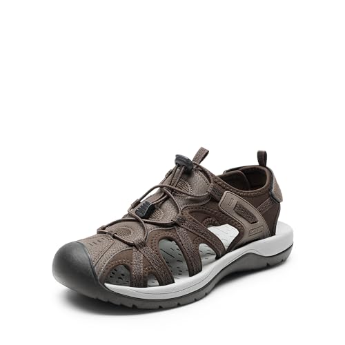 DREAM PAIRS Men's Sandals Hiking Water Sport Athletic Beach Outdoor Comfortable Casual Closed Toe Summer Sandal Shoes
