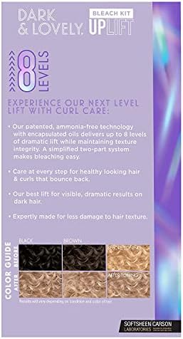 SoftSheen-Carson Dark and Lovely Uplift Hair Bleaching Kit for Dark Hair, Bleach Blonde Hair Dye Kit includes Hair Bleach Powder, Cream Developer and ...
