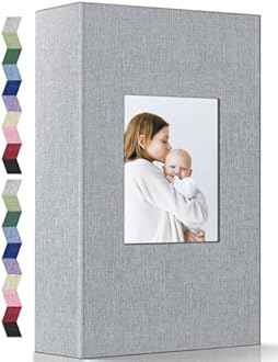 popotop Photo Album 4x6-300 Photos Linen Cover Photo Books with 300 Horizontal Pockets,Slip-in Picture Albums for Family Wedding Anniversary Baby Vacation Pictures