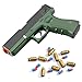 Manual Shell ejecting Pistol Soft Bullet Pellet Toy Gun Ball Blasters Realistic Dart Ammo Fake Prop Guns Shooting Game for Adults Under 10 Dollars Gifts for Age 12+ Years Old