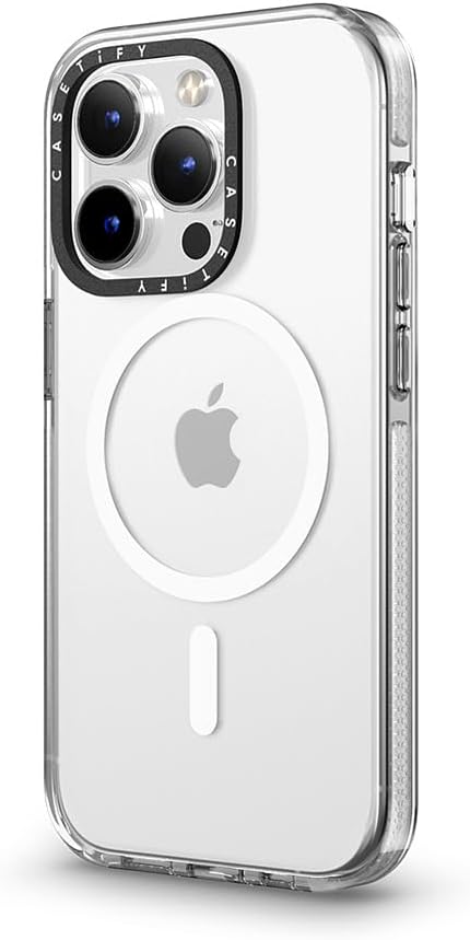 CASETiFY Clear iPhone 14 Pro Case [Not Yellowing / 6.6 ft. 3X Military Grade Drop Protection/Compatible with Magsafe] - Clear