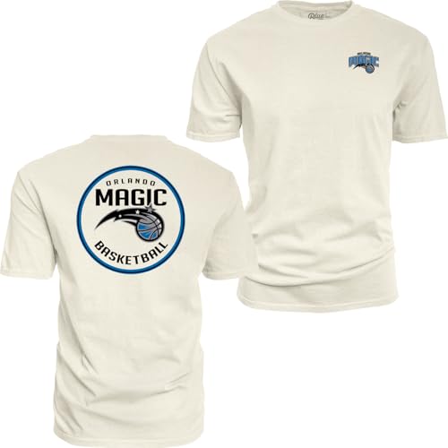 Image of Blue 84 NBA Unisex-Adult NBA Officially Licensed T-Shirt Ringspun Front /Back Ivory