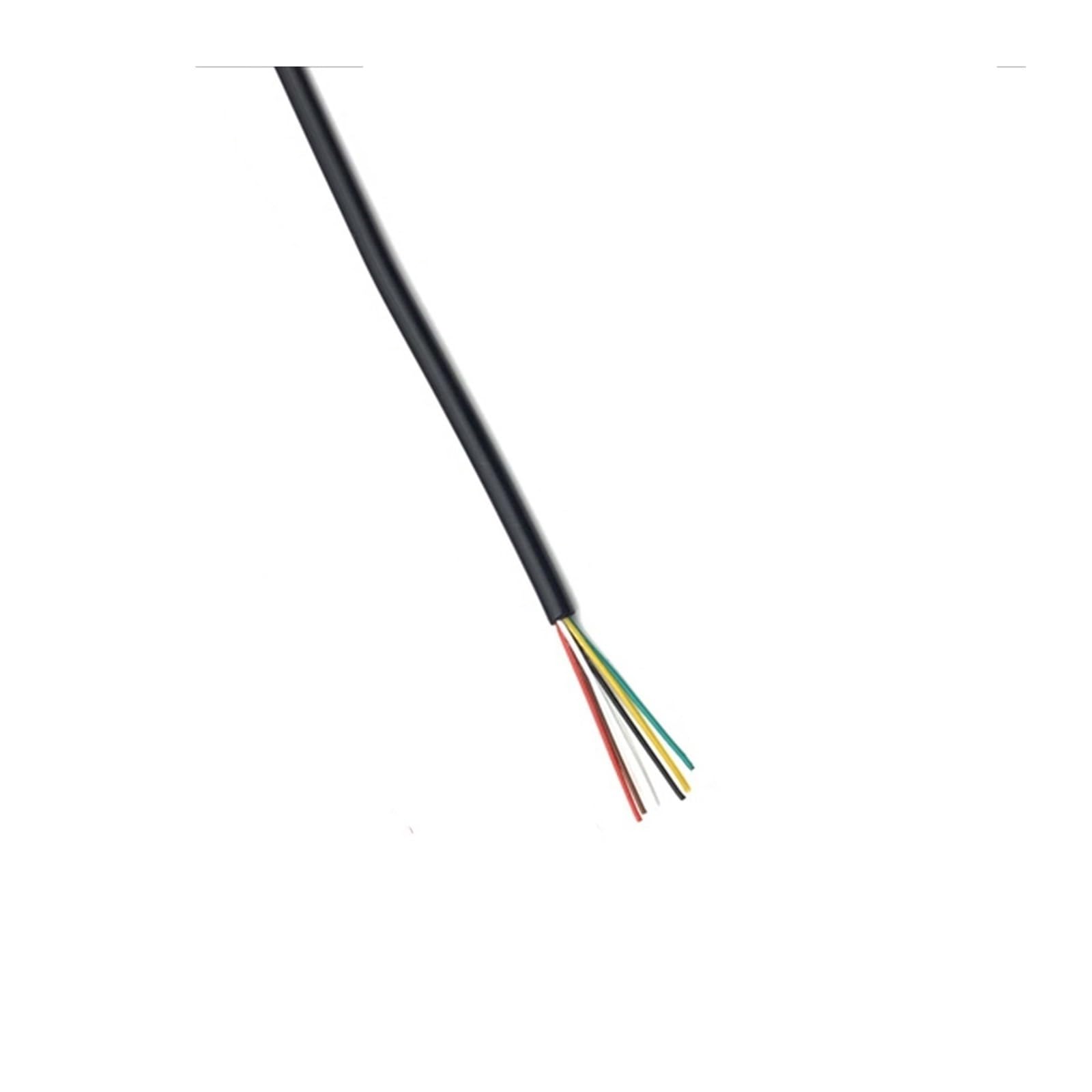 Outdoor Extension 2meters UL2464 Signal Audio Cable 28 to 16AWG Power Control Line 2-3-4-5-6-7-8-9-10 Core Tinned Copper Sheathed Wire Solar sheathed(28AWG,6 Core)