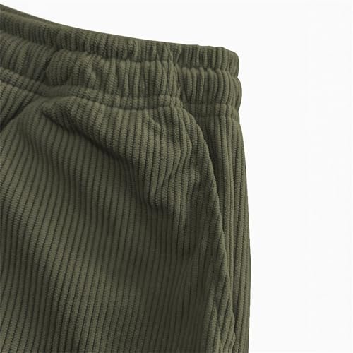 Mens Corduroy Pants, Men's Fashion Vintage Sports Corduroy Fabric Logo Embroidered Trousers, Men's Casual Pants4