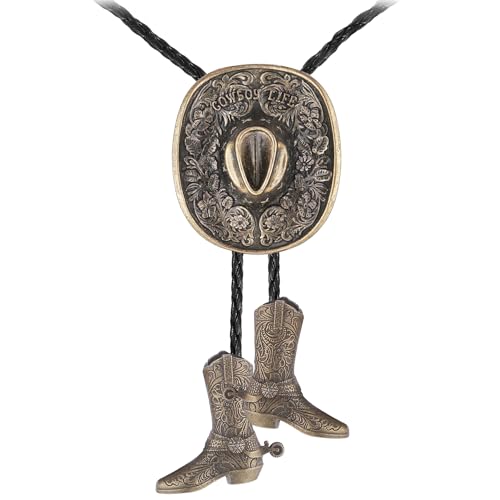 Image of Jeilwiy Bolo Tie for Men, Western Bolero Tie Cowboy Ties Native American Cowgirl Bolo Tie Accessories for Men Women