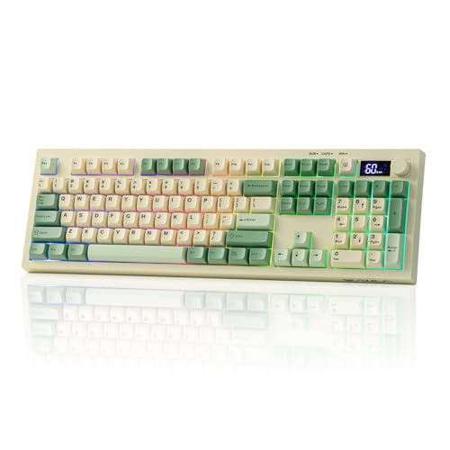 EPOMAKER Aula S102 PRO Membrane Gaming Keyboard with TFT Screen, Volume Knob & Number Pad,...