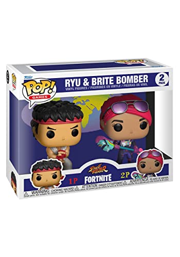 Funko POP Games Fortnite 2PK Ryu + Brite Bomber - vue 4