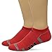 adidas Men's Climalite II No Show Socks (2 Pack), One Size, Power Red/Black/Black-Power Red Marl/Grey