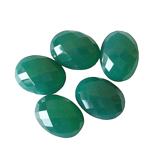Cabochons en onyx vert 16 mm pour réparer et personnaliser vos bijoux anciens