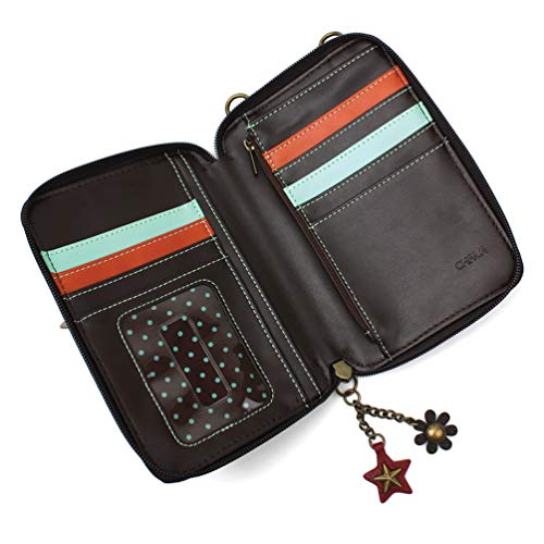 Image of CHALA Wallet Crossbody Cell Phone Purse - Women Faux Leather Multicolor Handbag with Adjustable Strap