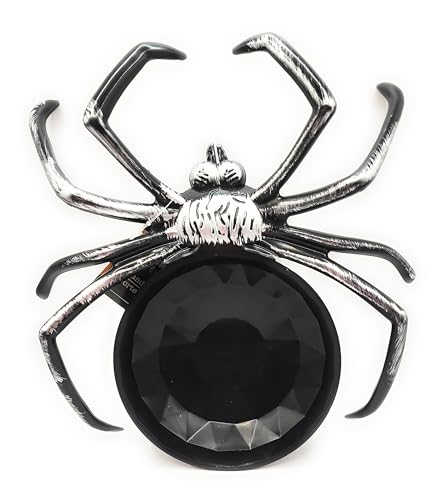 NB Black and Silver Plastic Spider Bowl Trick or Treating Candy Halloween