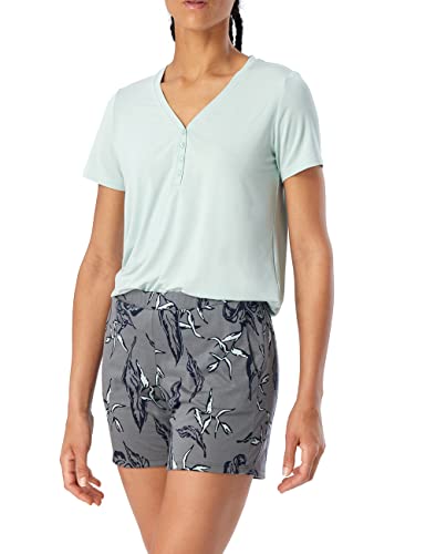 Schiesser Damen Schlafhose kurz Baumwolle shorty - Mix + Relax