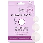 Rael Miracle Overnight Spot Cover - Thicker & Extra Adhesion, Hydrocolloid Patches, Stickers for Face, Absorbing Cover, 3 Sizes (52 Count)