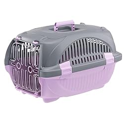 Ferplast Transportín Gato Rider, Transportín Perro...: VIAJA CON TU MASCOTA CON COMODIDAD Y SEGURIDAD: transportín para perros y gatos ideal para viajar en los medios de transporte más habituales. Acogedora forma redondeada, grandes ranuras de ventilación para un ambiente bien ventilado, 4 puntos de fija...