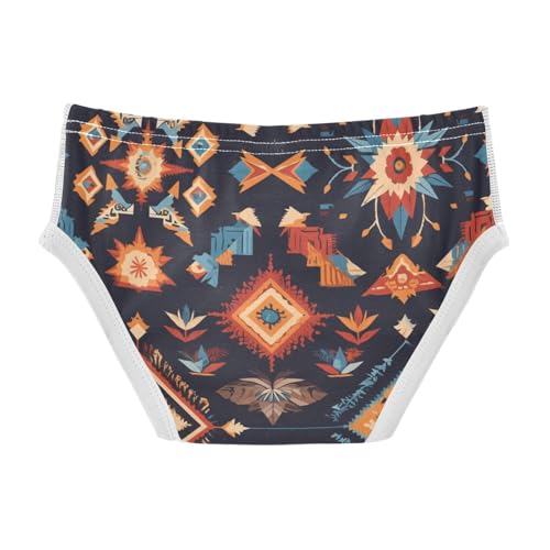 KLL Mexican Fabric Pattern Colorful Little Boys Pure Cotton Nighttime Underwear Cute Undies2