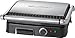 Clatronic KG 3487 Grill de Asar con Tapa Basculante, 2000 W, Acero Inoxidable