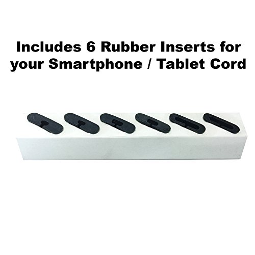 All-in-One Desk Organizer & Docking Station/Stand for iPad/iPhone/Tablets/Smartphones with 3 USB Ports