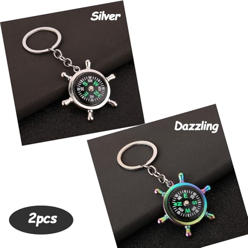 Pack 2 Brújulas Mini con Llavero para Actividades al Aire Libre miniatura 2