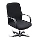 BTSKY Office Computer Chair Covers Stretchy -Polyester Desk Chair/Rotating Chair Cover, Large Size (Black)