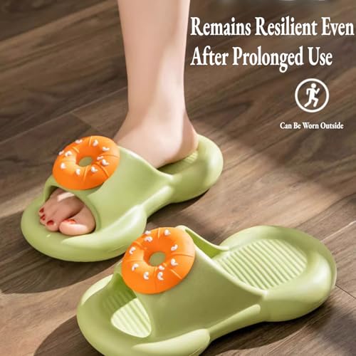 Kawaii Donut Slippers for Women Cute Pink Sandals Shower Slippers Non-Slip Soft Open Toe Outdoor Summer4