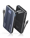 INIU Power Bank, Ultra Small 45W Fast Charging Portable Charger with Built-in AC Wall Plug, 10000mAh GaN 3-in-1 Battery Pack for Flight-Safe Travel, for iPhone 17 16, Samsung S26, iPad etc, Black