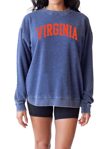 Sudadera Campus Crew azul L mujer con acabados elásticos duraderos