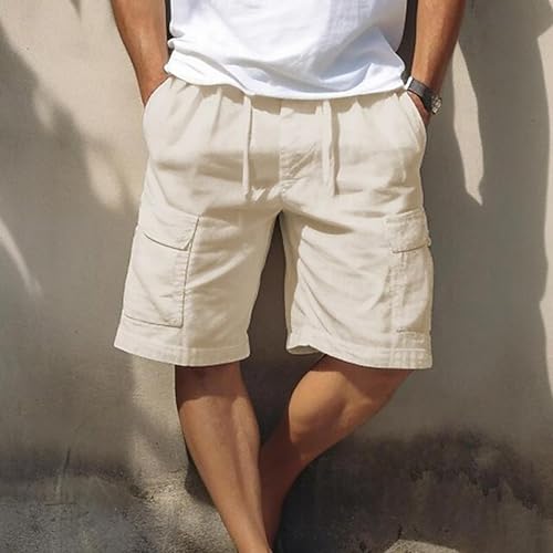 Shorts Holgados Casuales para Hombre 3X-Large Khaki miniatura 2