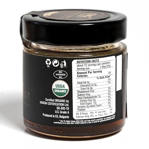 Miel orgánica cruda Orphé Black Forest 255g frasco miniatura 2
