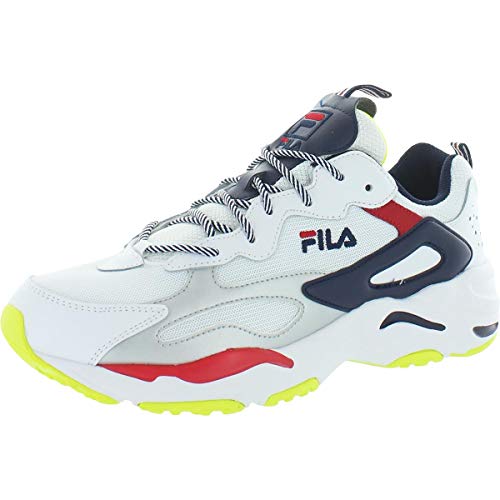 Fila Ray Tracer Neon Men's Sneaker 9 D(M) US White-Navy-Red