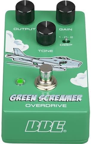 BBE Green Screamer V2 Overdrive Pedal for Electric Guitar - Ultimate Distortion & Overdrive Effects, Compact Design, Mini Tube Screamer