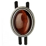 Motiv aus solidem Metallguss mit Echtsilber-Auflage im Antik Look & großem Halbedelstein Tigerauge Motiv: 37 mm hoch & 30 mm breit, Gesamtgewicht: 40 g Klemm-Befestigung, leicht verstellbar Geflochtenes Nylon-Band mit Metallspitzen/Tipps: 90 cm Top Q...