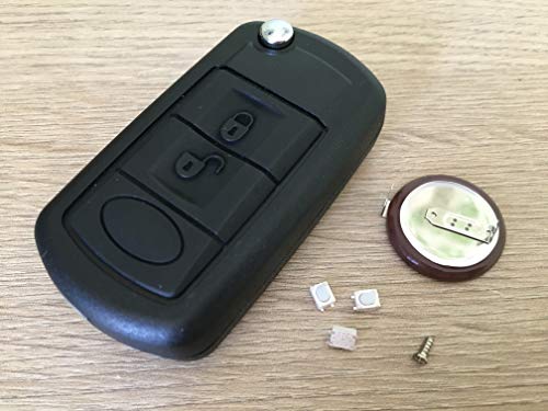 Automobile Locksmithu00a0u0096u00a0Kit de reparación para Land Rover Discover 3u00a03u00a0Botón remoto flip clave reacondicionamiento