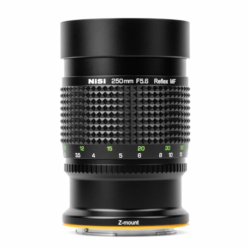 NiSi 250mm F5.6 MF Objetivo Réflex Objetivo Catadióptrico Objetivo de Espejo para Nikon Z Montura