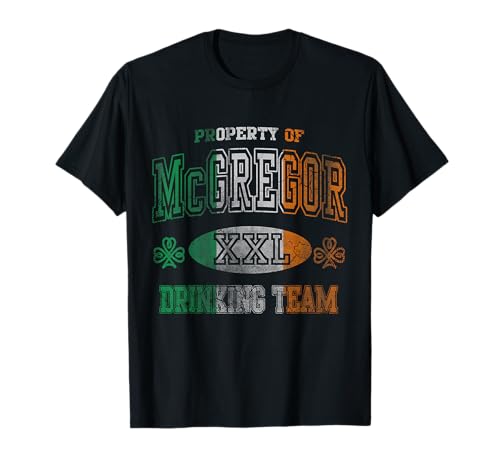 McGregor Irish Drinking Team St Patricks Day Ireland Couples T-Shirt