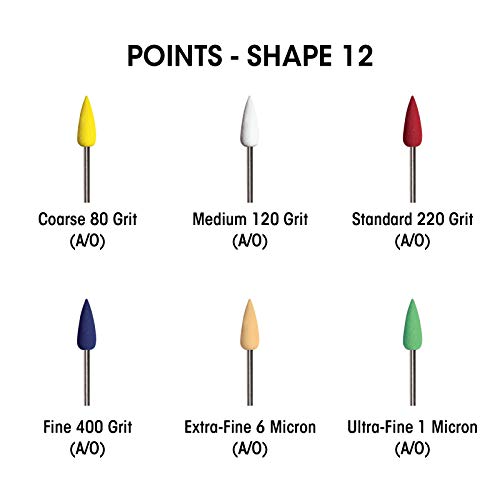 Dedeco-Sunburst-332-Inch-235-mm-Shank-Points-Shape-12-Precision-Thermoplastic