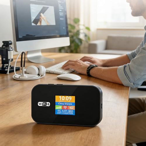 Image of GOWENIC 4G Mobile WiFi Router, High Speed Portable Mobile Hotspot Device for Smartphone Tablet Laptop Travel, Up to 10 Devices, 3000mah Long Battery Life (US Standard)