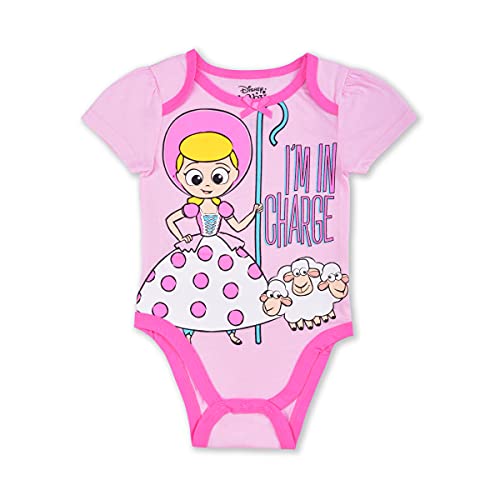 Disney-Toy-Story-Girls-5-Pack-Short-Sleeve-Bodysuit-for-Newborn-and-Infant--PinkBlueWhiteGrey