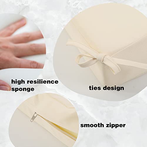 Patio Chair Cushion For Outdoor Furniture, Outdoor Seat Cushion Replacement Paito Seat Cushions Chair Pad With Ties, Outdoor Chair Cushion Set Of 2 Waterproof Indoor Swing Loveseat Deep Seat Cushion #TOP5