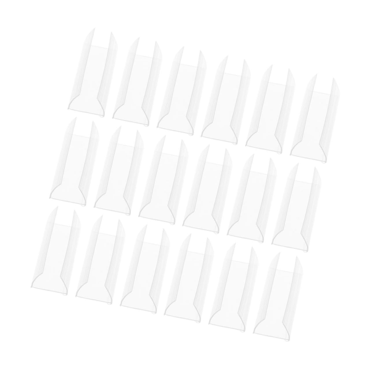 HOMSFOU 3 Sätze Preis Bar Clip Anzeige Etikettenhalter Für Supermärkte Etikettenhalter Für Warenschilder Etiketthalter Supermarkt Liefert Das Haustier Transparent 60 Stück * 3