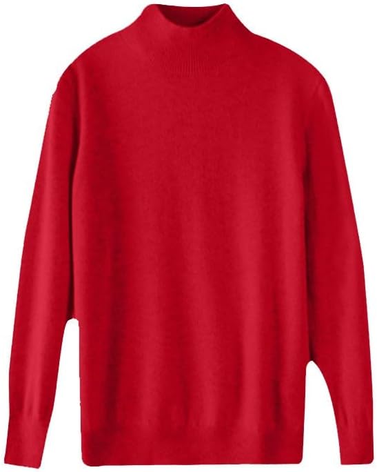 Warm Cashmere Sweaters for Women Long Sleeve Crew Neck Classic Soft Pullover Sweater Loose Casual Fall Winter 2025 - Image 4