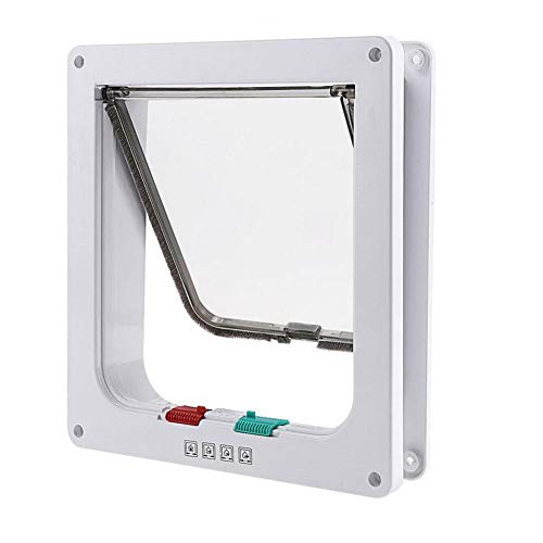 リタプロショップ? 犬 猫用 ペットドア キャットドア 出入り口 (L, ホワイト)