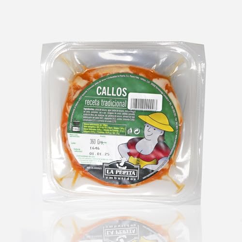 EMBUTIDOS LA PEPITA – Callos Condimentados al Estilo Tradicional | Formato 360g | Envasado al Vacío | Receta Casera con Tripa y Pata de Vacuno | Listo para Calentar | Producto Español